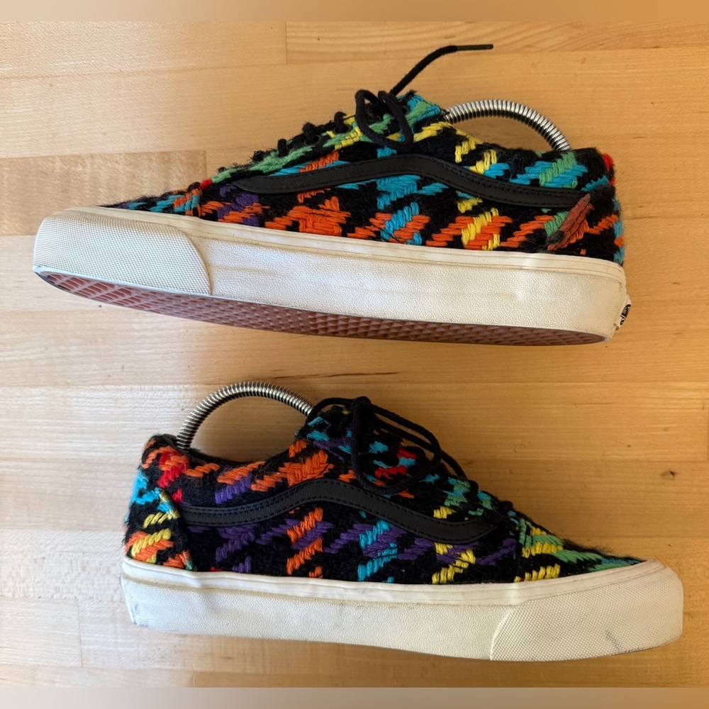RARE* VANS Old Skool x Barneys New York Tweed Sneakers Sz 8.5 Men’s 10 Women's - Picture 3 of 10